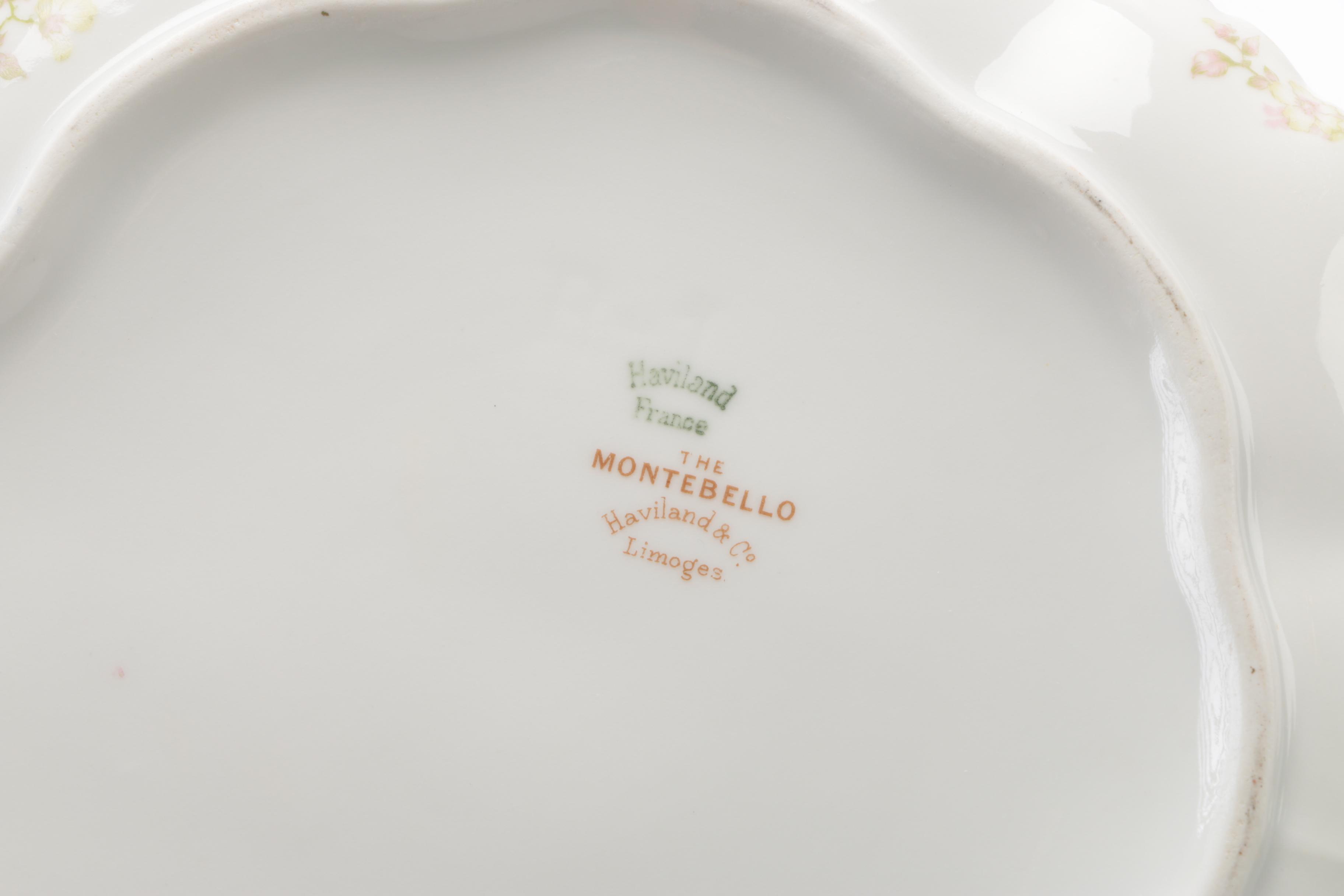 Limoges Porcelain Soup Tureen and Serving Bowl with Lid