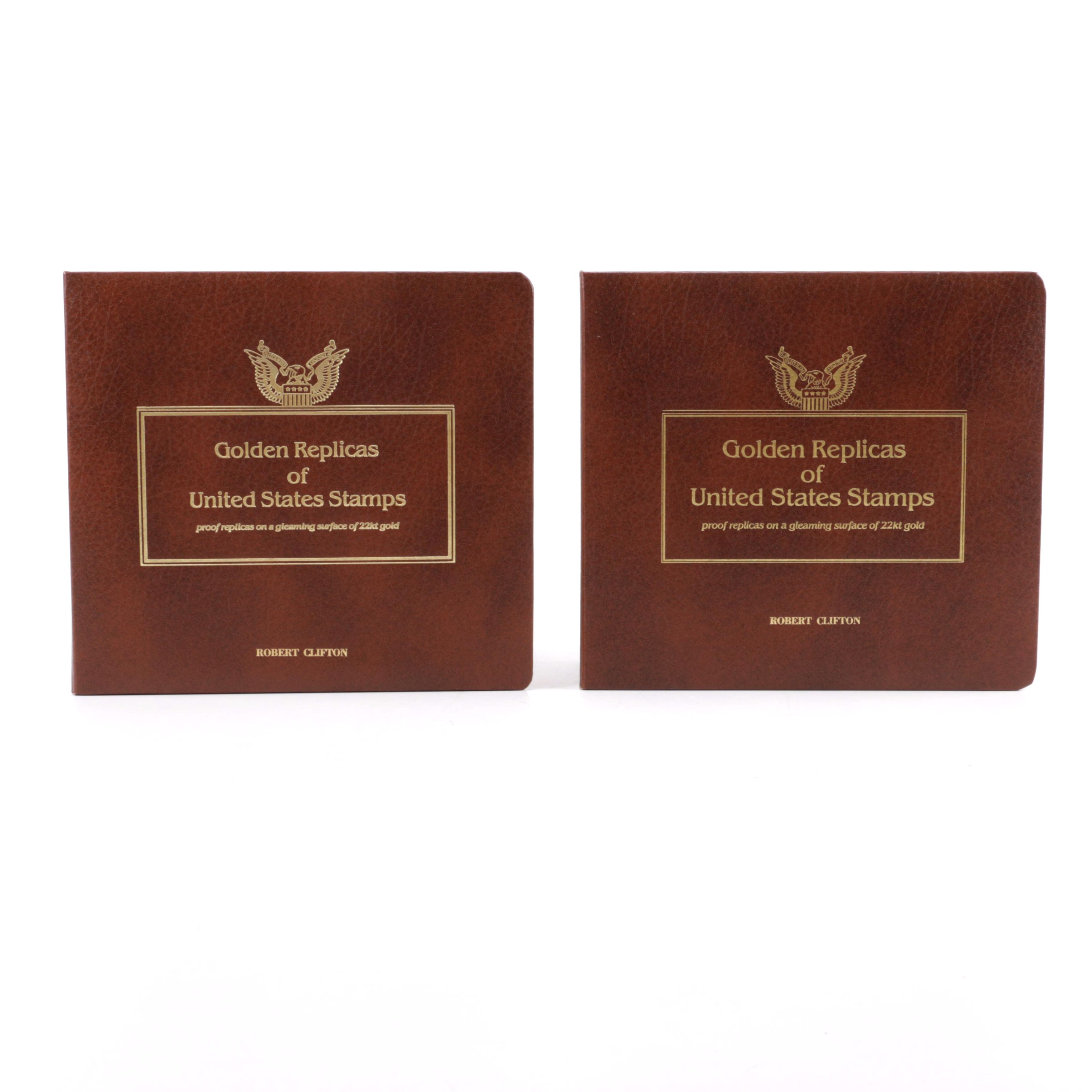 22K Gold Replicas of United States Postage Stamps