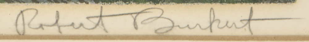 Robert Burkert Signed Limited Edition Serigraph on Paper "Heat Lightning (June)"