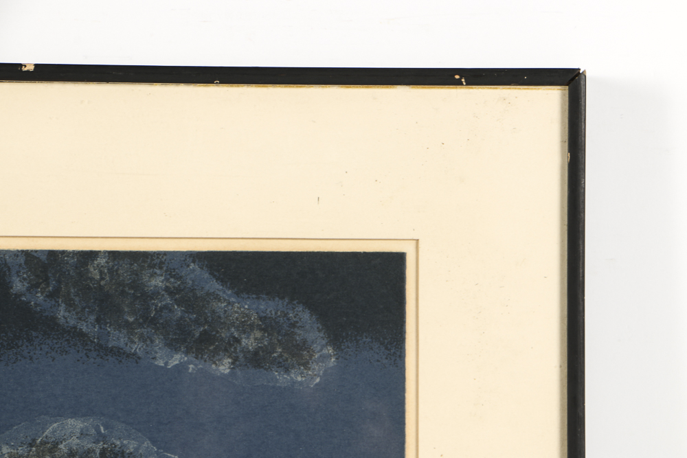 Robert Burkert Signed Limited Edition Serigraph on Paper "Heat Lightning (June)"