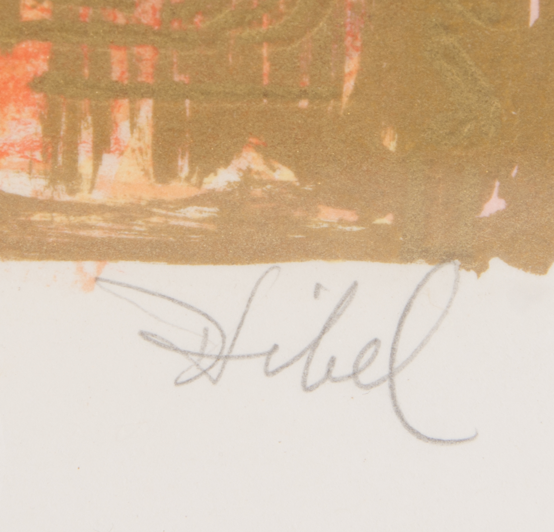 Edna Hibel Limited Edition Colored Lithograph "Family"