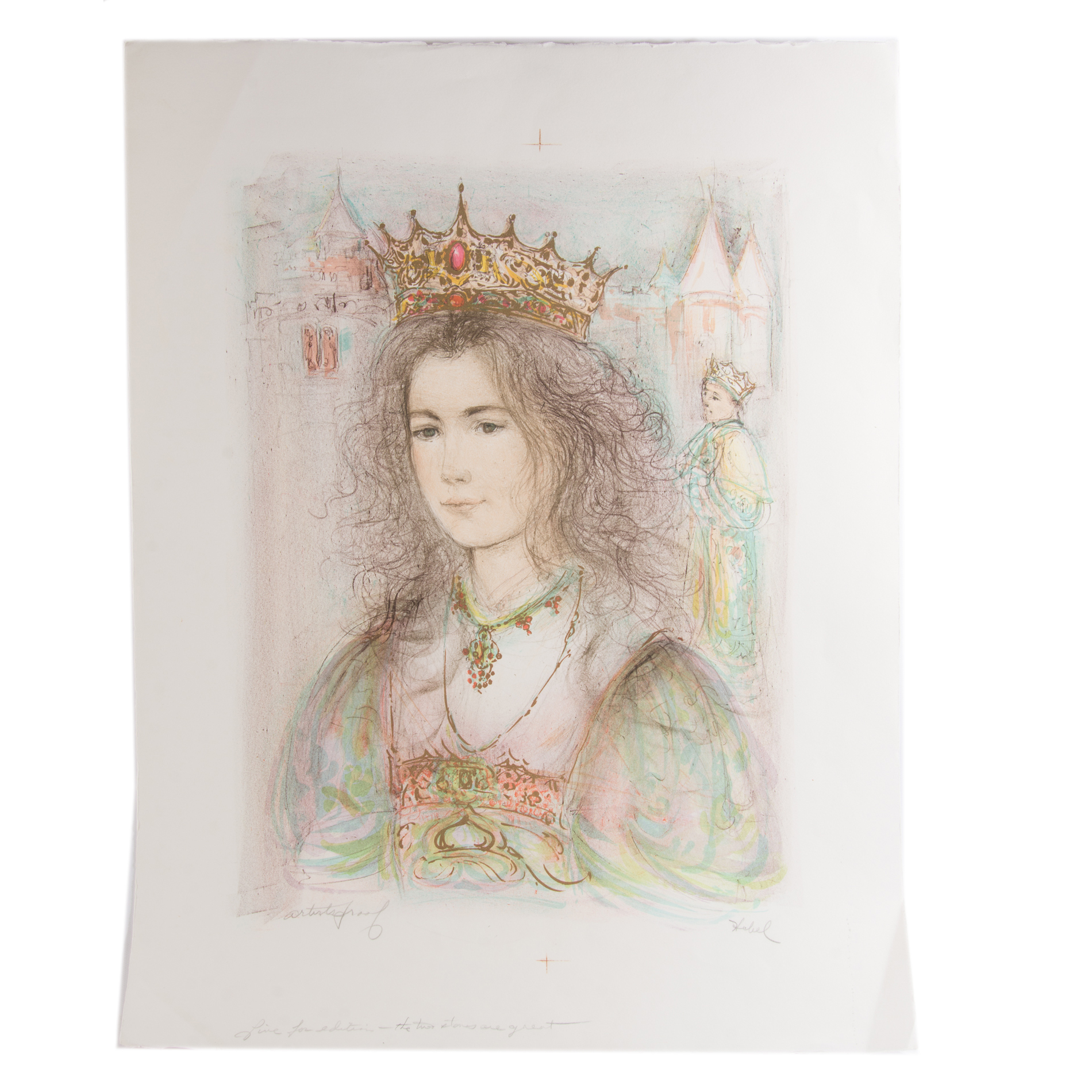 Edna Hibel Artist's Proof Lithograph "Aurora"