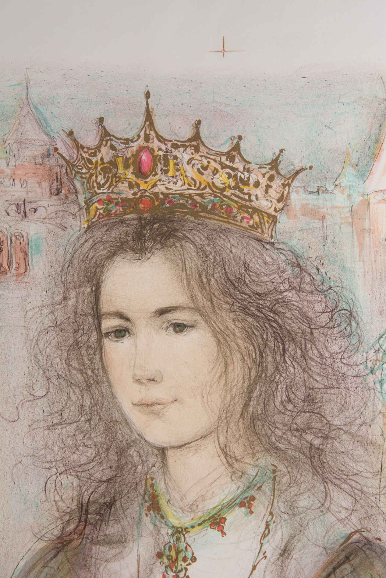 Edna Hibel Artist's Proof Lithograph "Aurora"