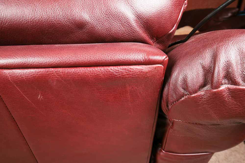 Reclining Leather Sofa and Chair