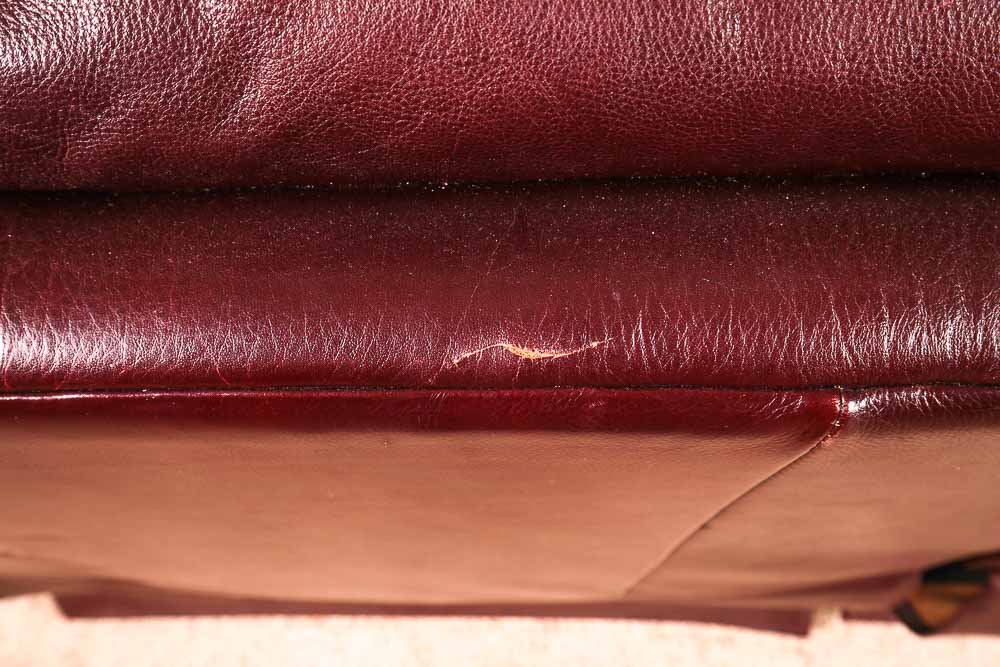 Reclining Leather Sofa and Chair