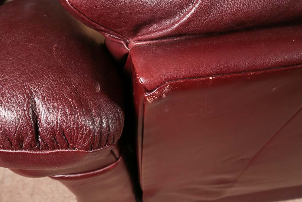 Reclining Leather Sofa and Chair