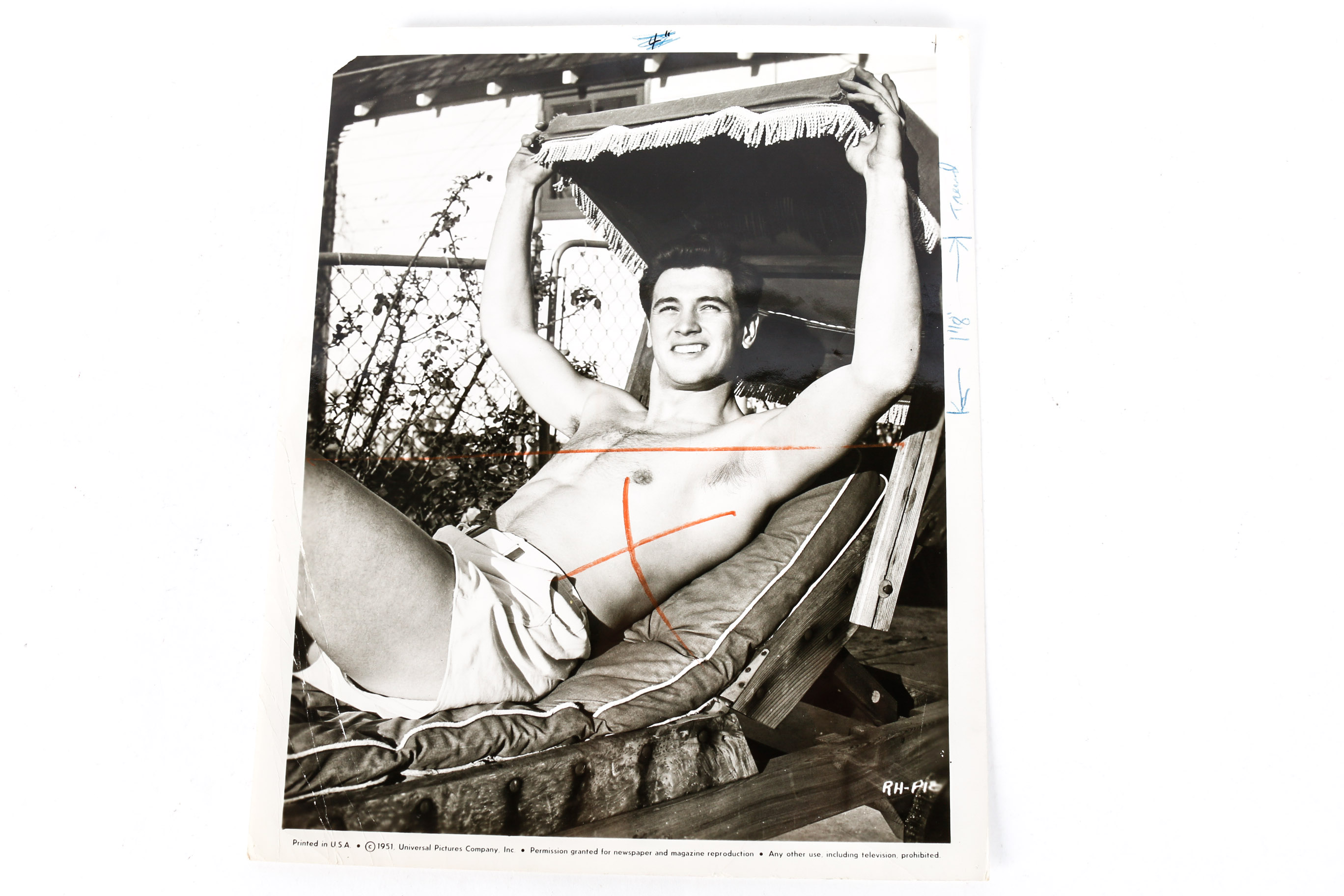 Vintage Hollywood Photographs including Rock Hudson and Other Stars