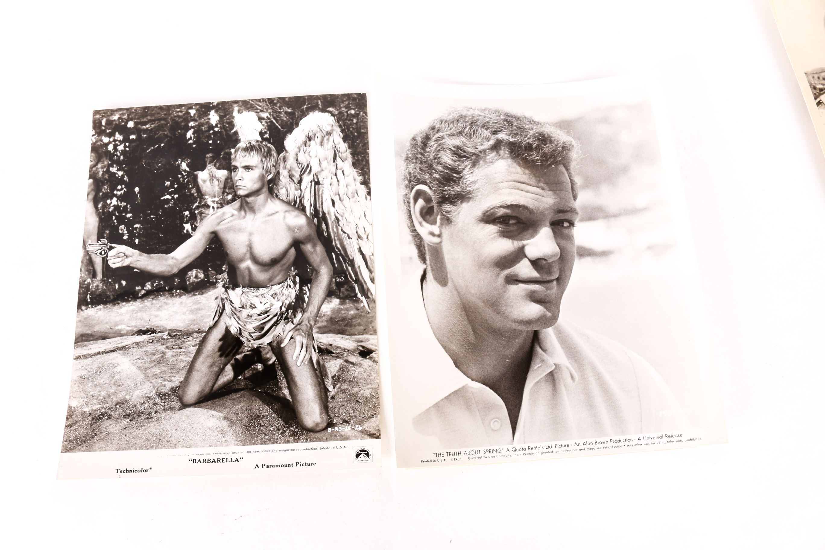 Vintage Hollywood Photographs including Rock Hudson and Other Stars