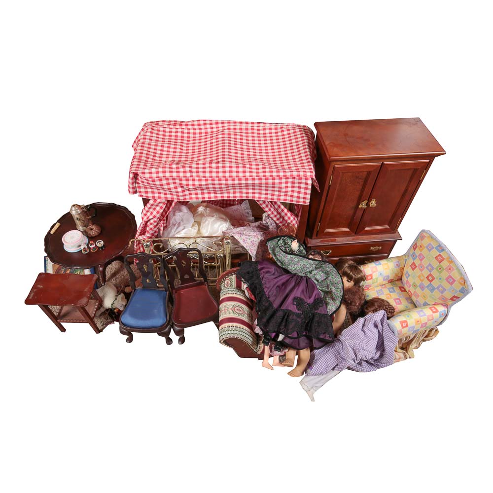 American Girl and Madame Alexander Dolls, Furniture and Accessories