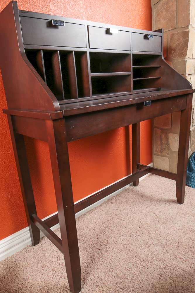 Desk, Stool and Coat Rack