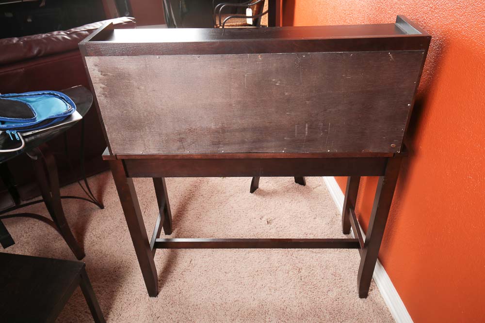 Desk, Stool and Coat Rack