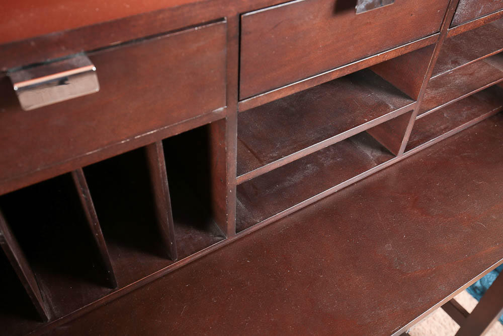 Desk, Stool and Coat Rack