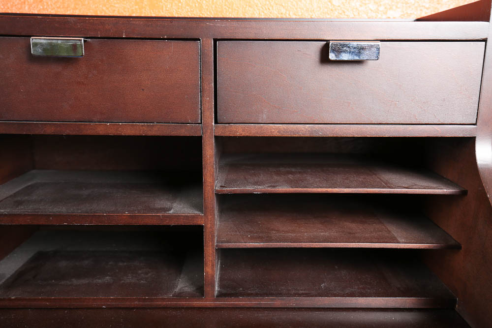 Desk, Stool and Coat Rack