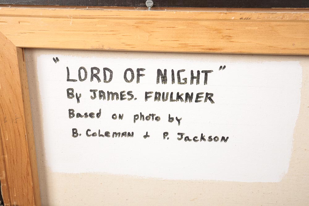 James Faulkner Oil Painting "Lord of Night"