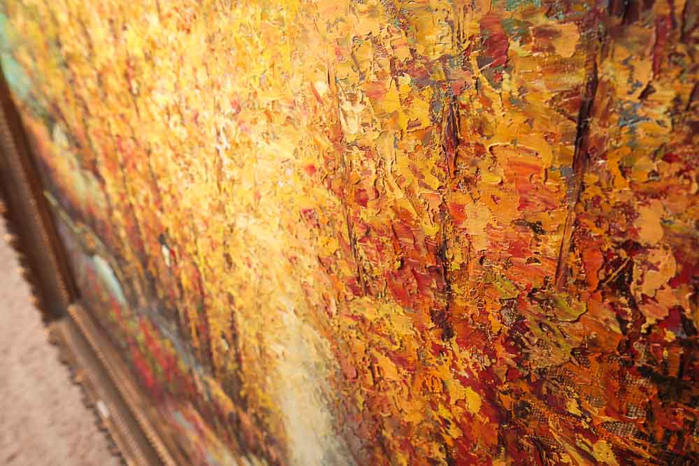 Topaz Acrylic Painting of an Autumn Walk