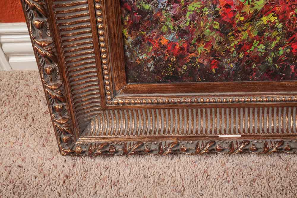 Topaz Acrylic Painting of an Autumn Walk