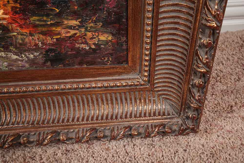 Topaz Acrylic Painting of an Autumn Walk