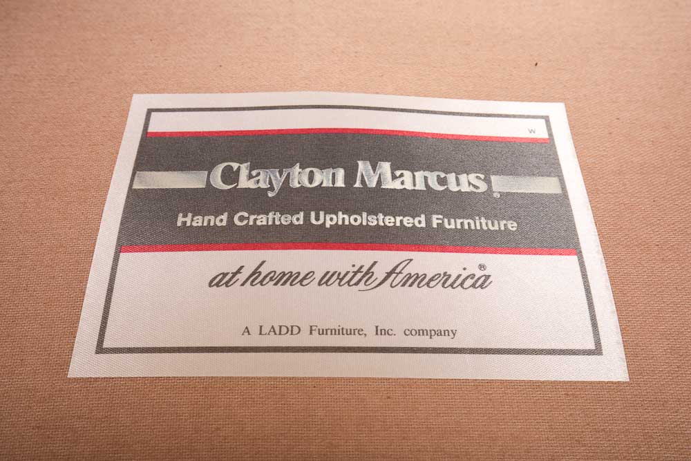 Clayton Marcus Upholstered Armchair and Ottoman