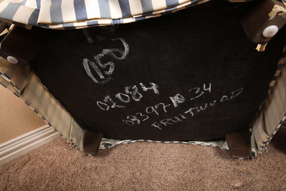 Clayton Marcus Upholstered Armchair and Ottoman