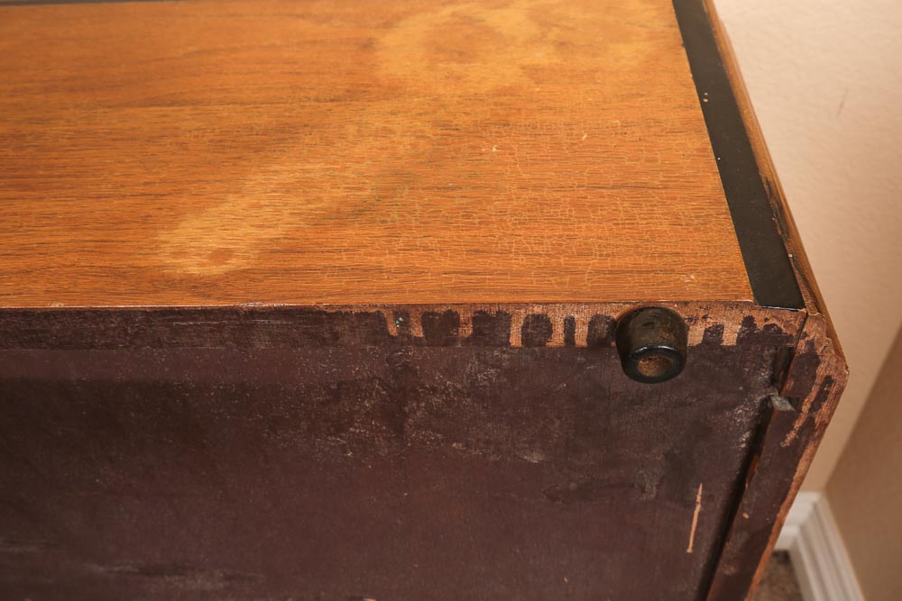 Vintage Bookshelf and Collection of Vintage Children's Books