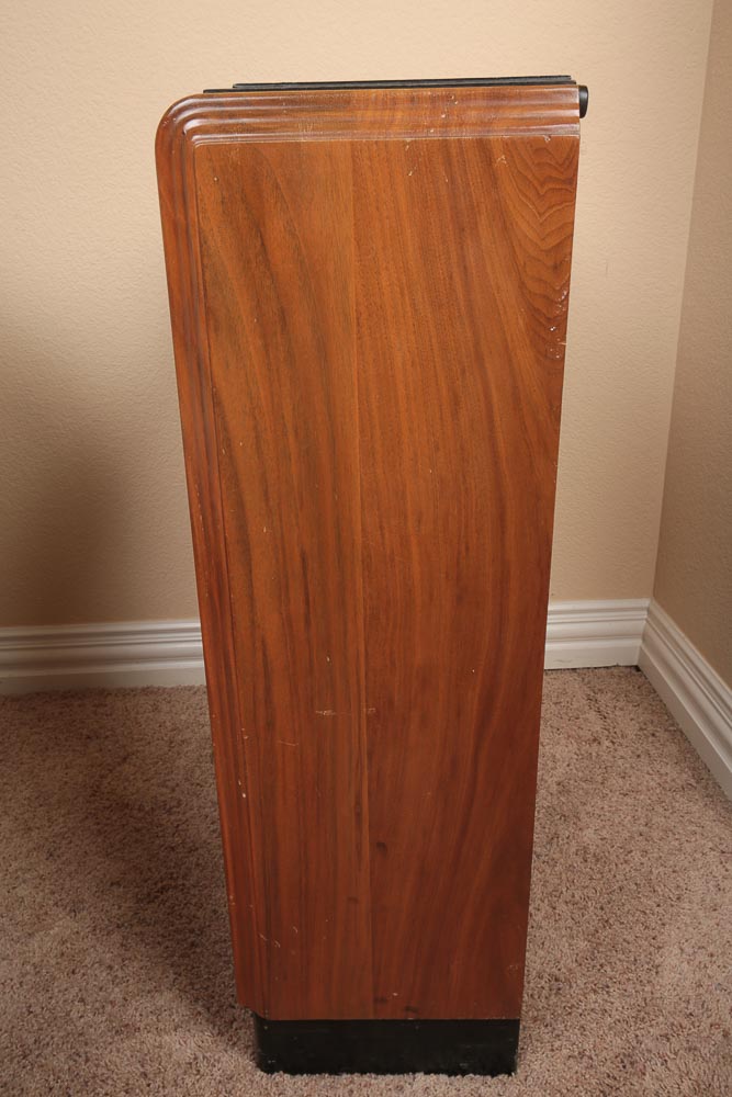 Vintage Bookshelf and Collection of Vintage Children's Books