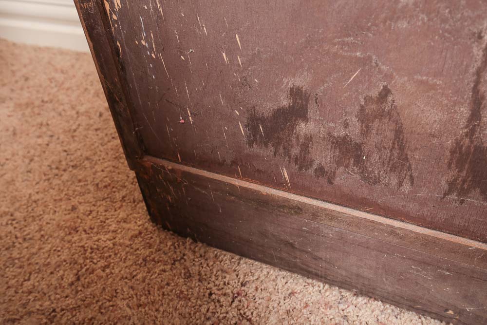 Vintage Bookshelf and Collection of Vintage Children's Books