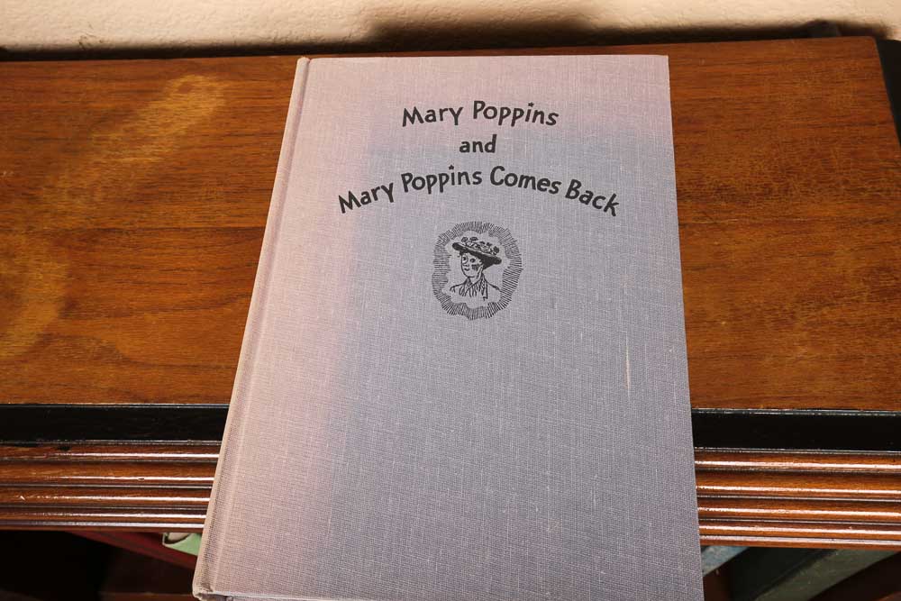 Vintage Bookshelf and Collection of Vintage Children's Books