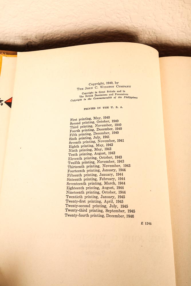 Vintage Bookshelf and Collection of Vintage Children's Books