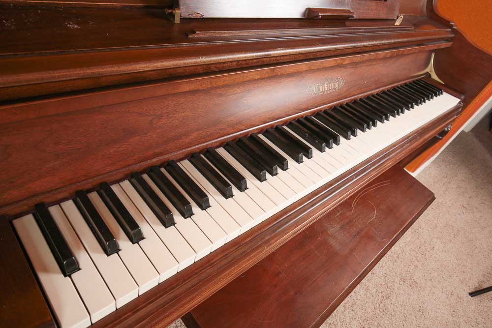 Chickering Spinet Piano and Bench