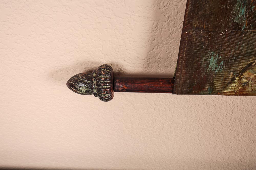 Contemporary Floral Oil Painting Wall Hanging