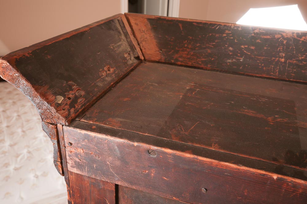 Antique Empire Style Flame Mahogany Secretary