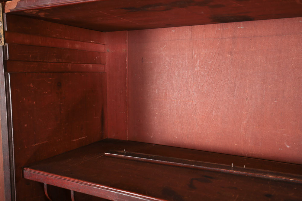 Antique Empire Style Flame Mahogany Secretary