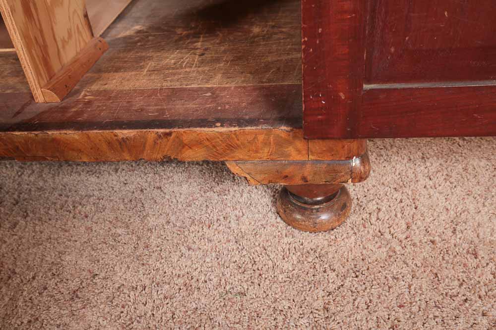 Antique Empire Style Flame Mahogany Secretary