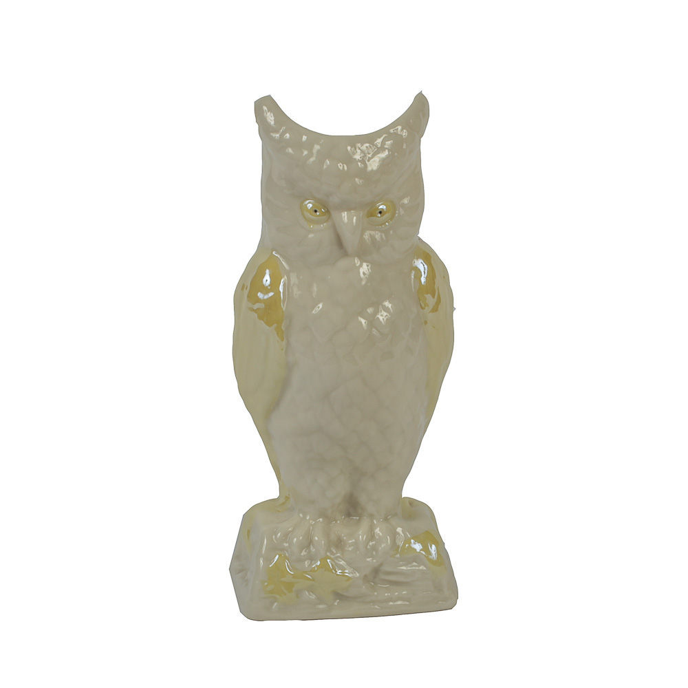Belleek Owl Vase