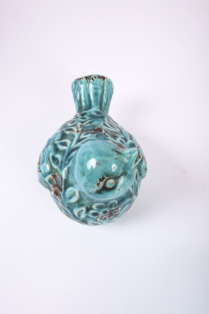 Turquoise and Silver Tone Home Decor