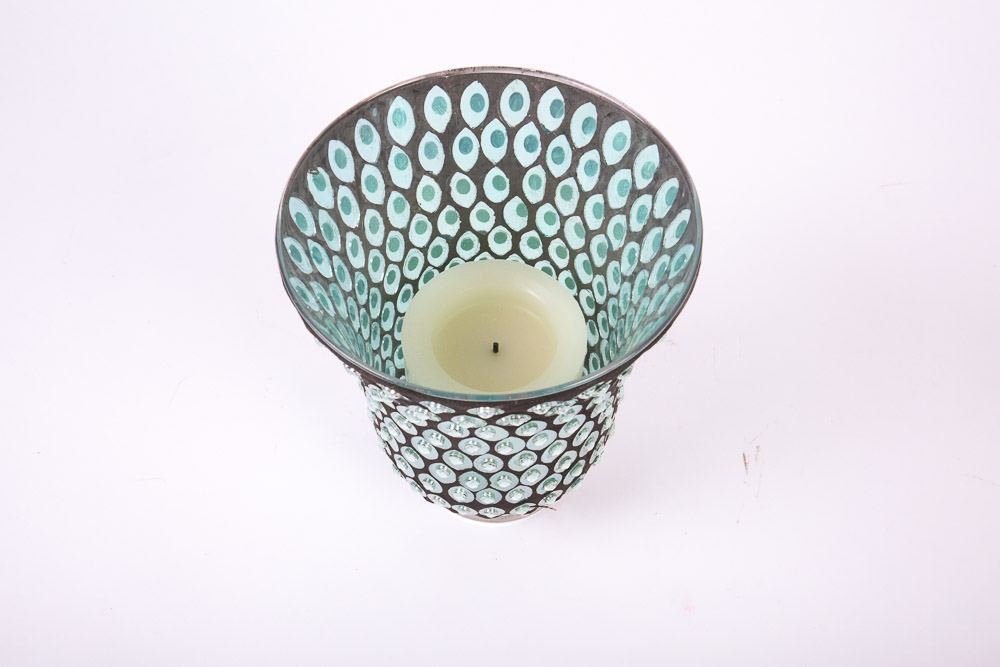 Turquoise and Silver Tone Home Decor