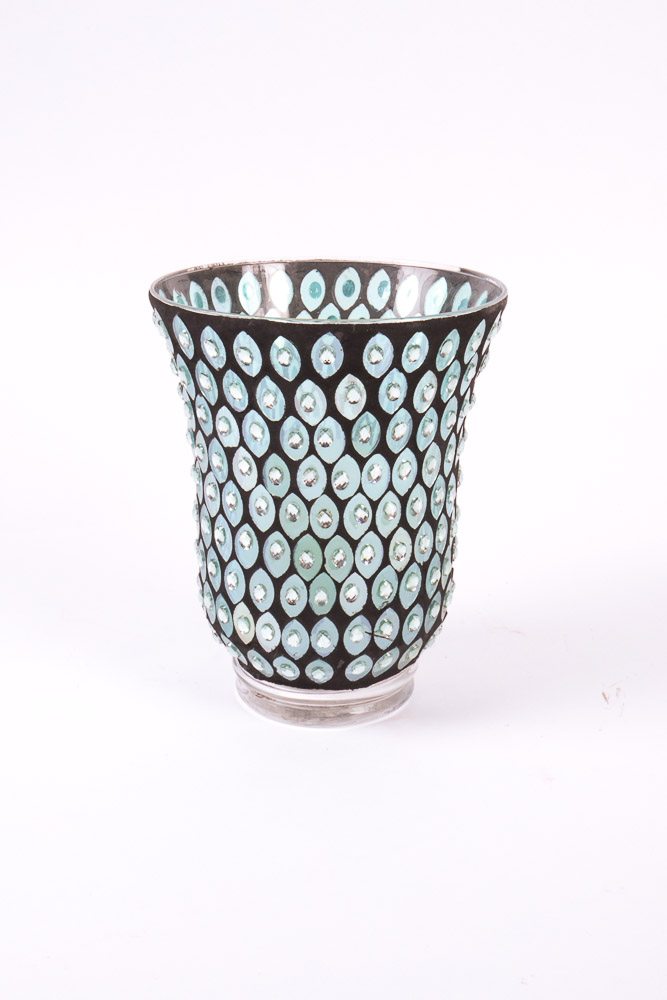Turquoise and Silver Tone Home Decor