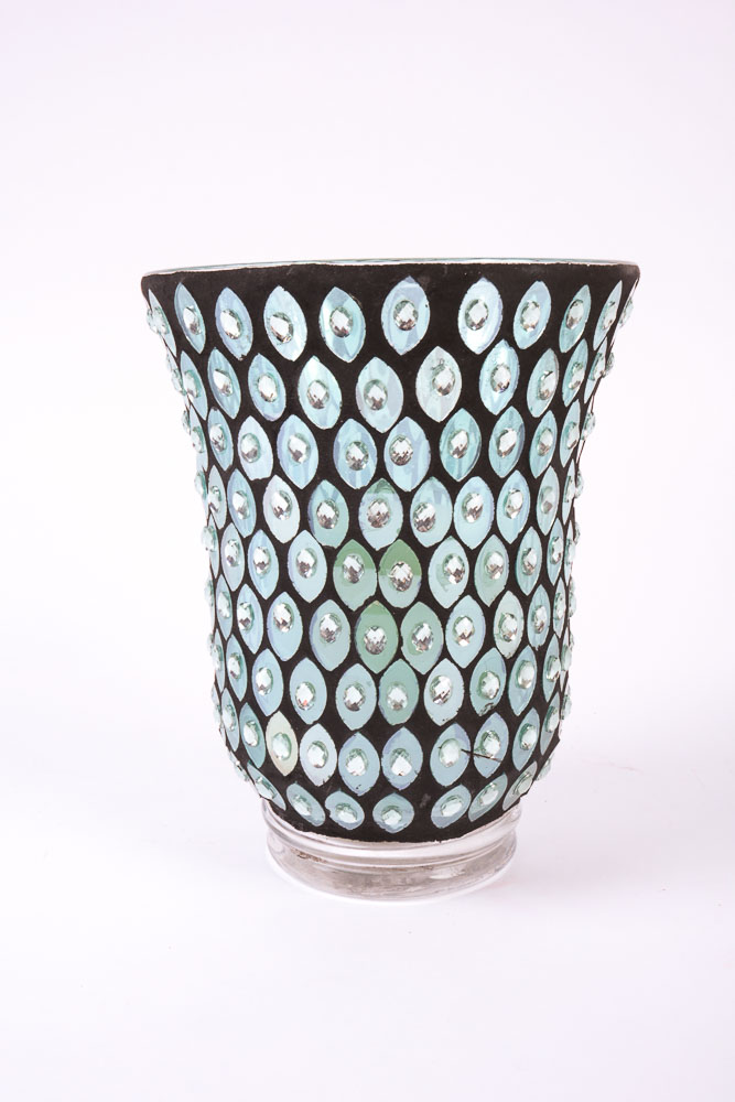 Turquoise and Silver Tone Home Decor