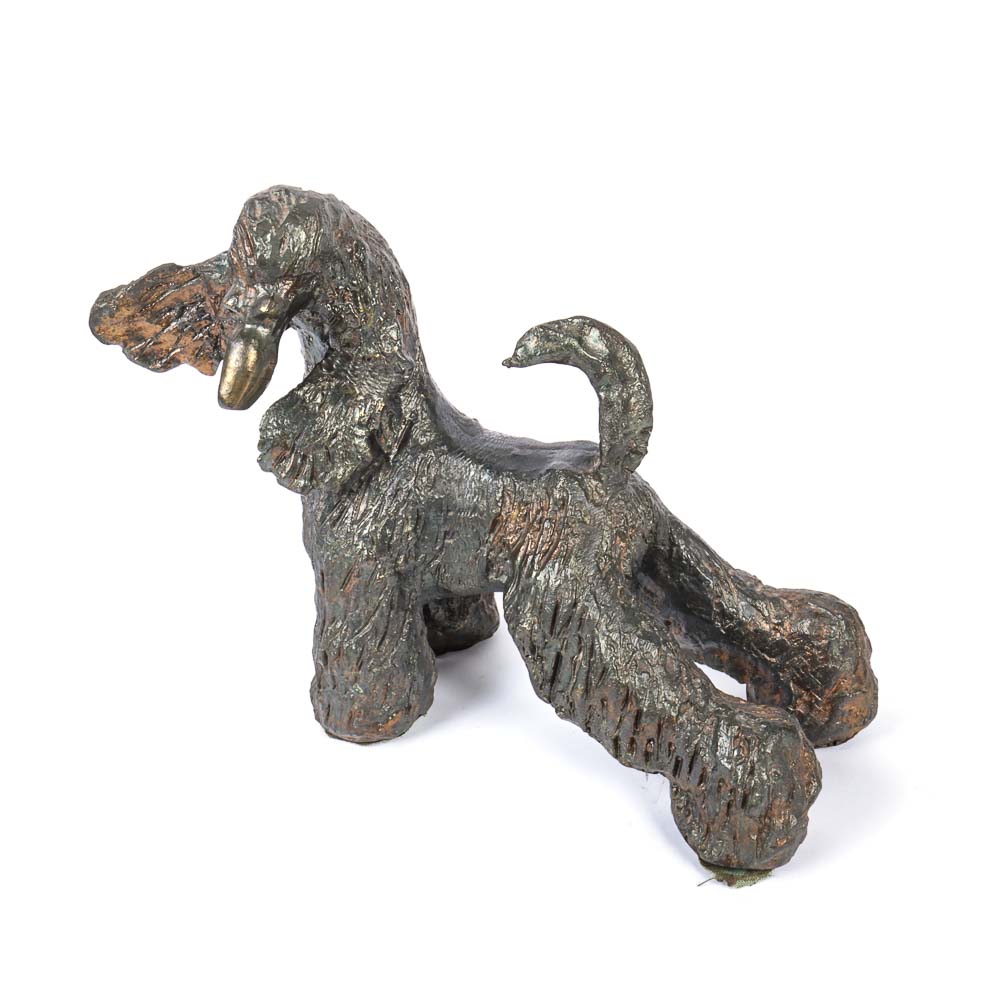 Bronze Afghan Hound Sculpture