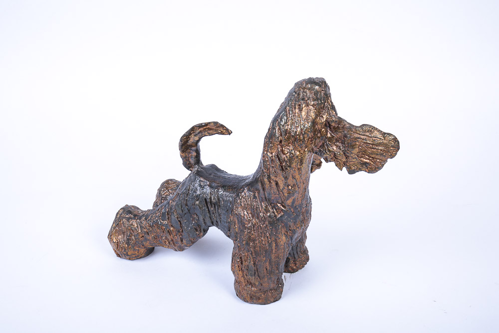 Bronze Afghan Hound Sculpture