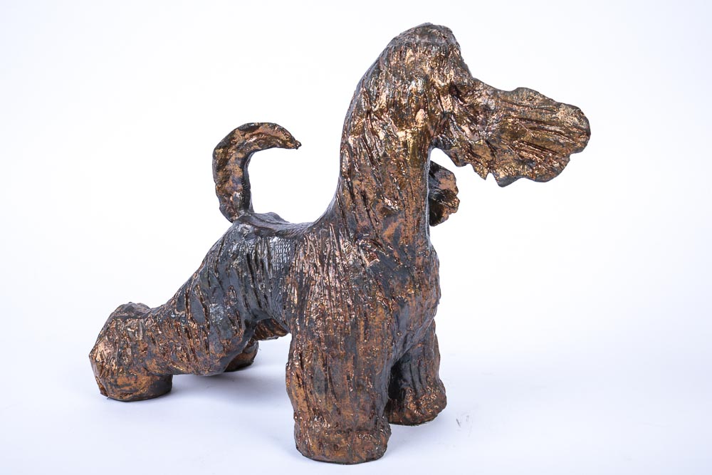 Bronze Afghan Hound Sculpture