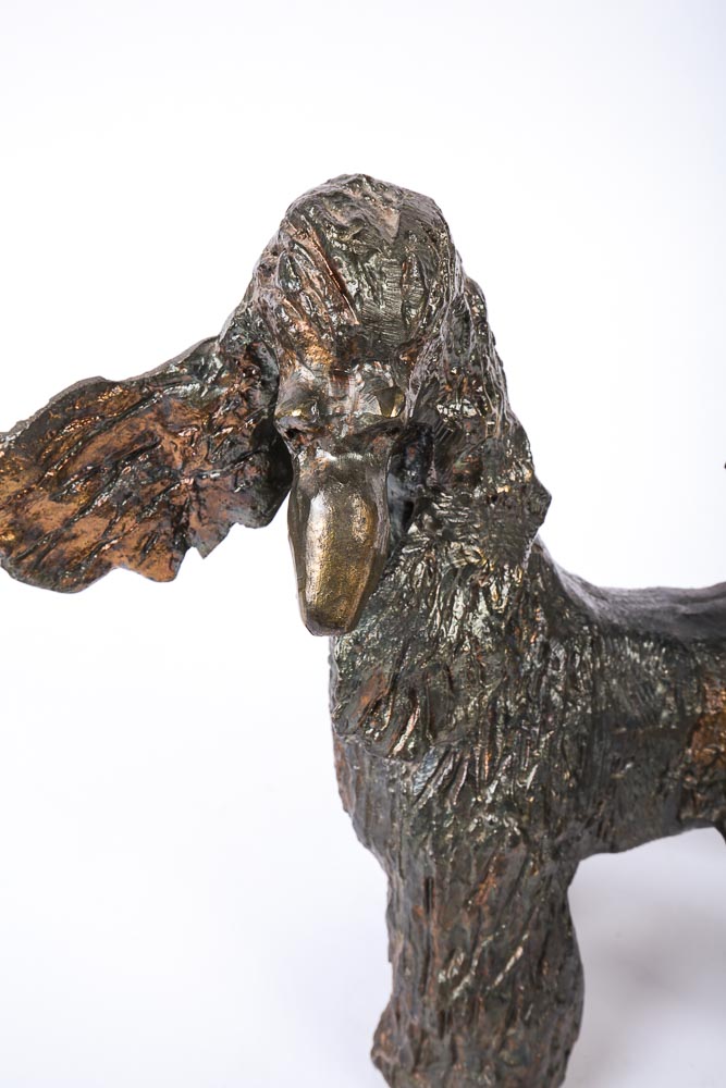 Bronze Afghan Hound Sculpture