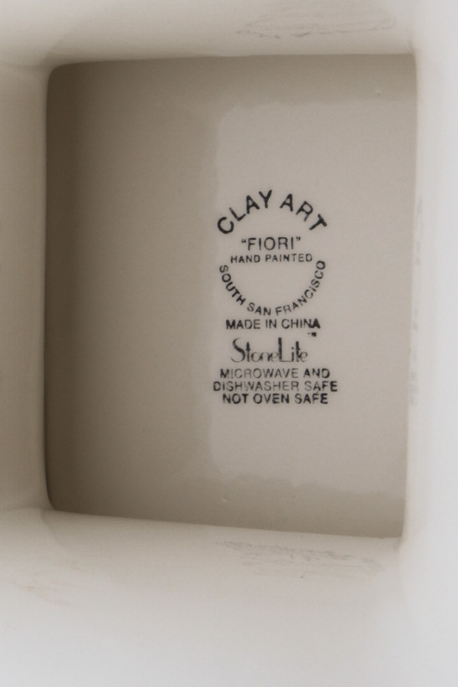 Colorful Hand-Painted Pedestal Bowl