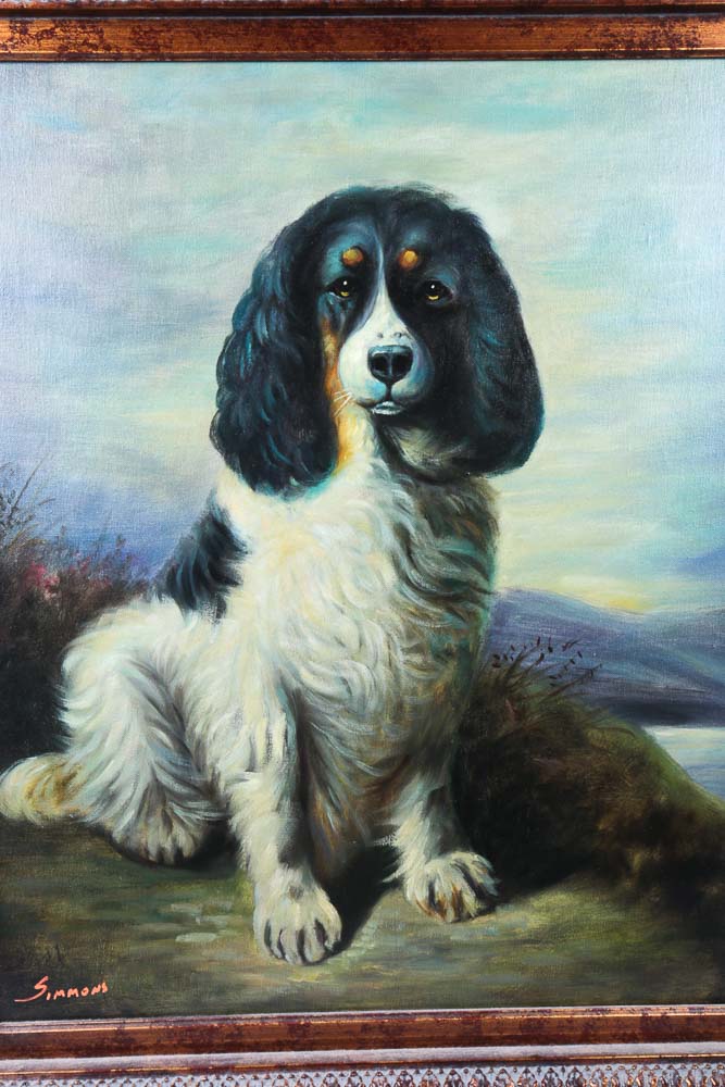 Copy Oil Painting Portrait of a Spaniel