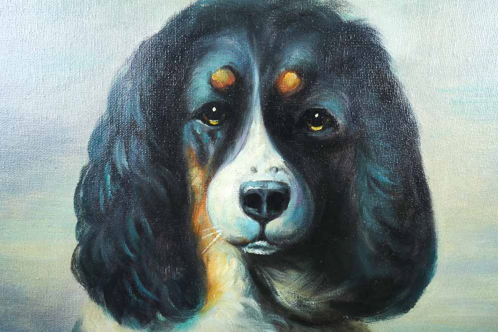 Copy Oil Painting Portrait of a Spaniel