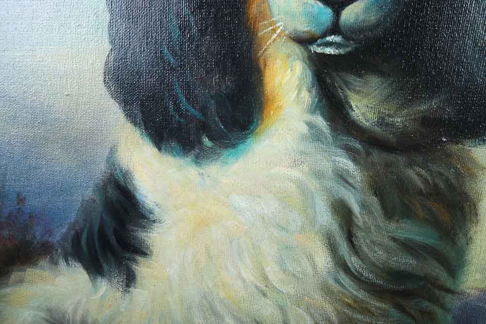 Copy Oil Painting Portrait of a Spaniel