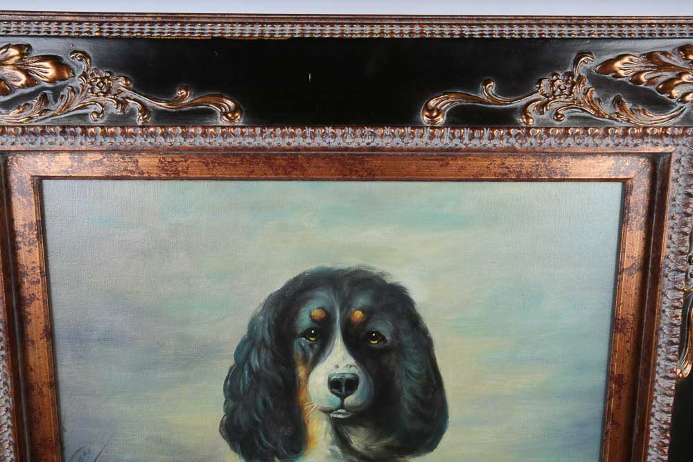 Copy Oil Painting Portrait of a Spaniel