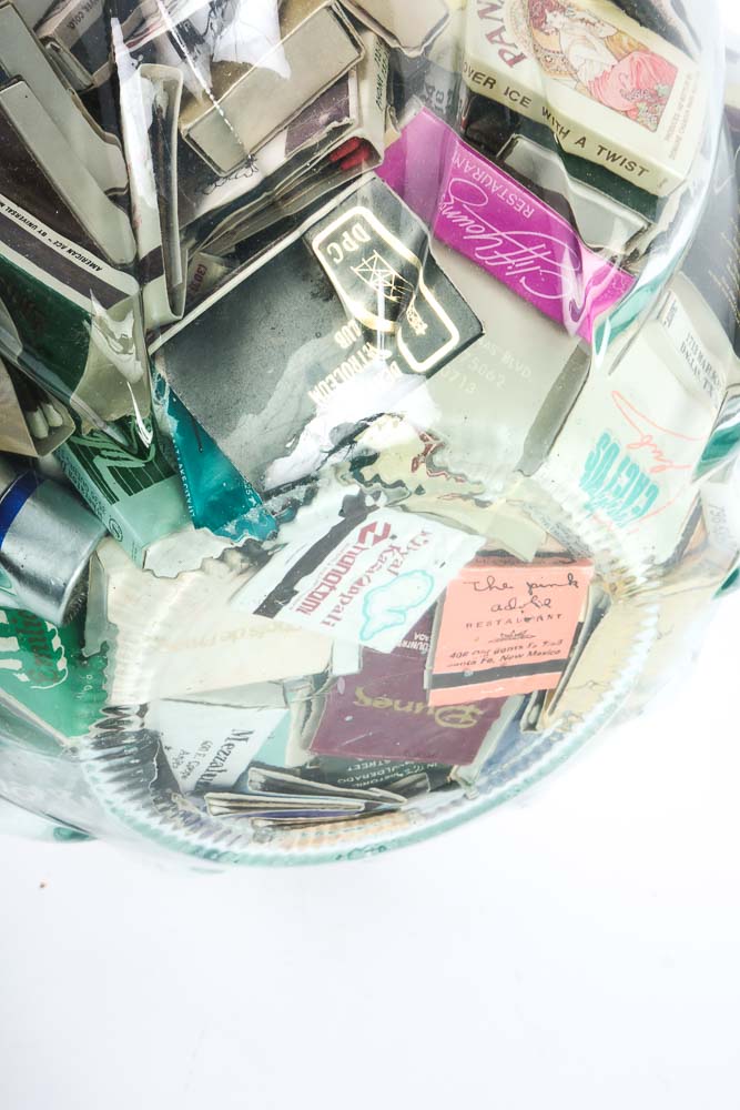 Large Lidded Jar Full of Matchbooks