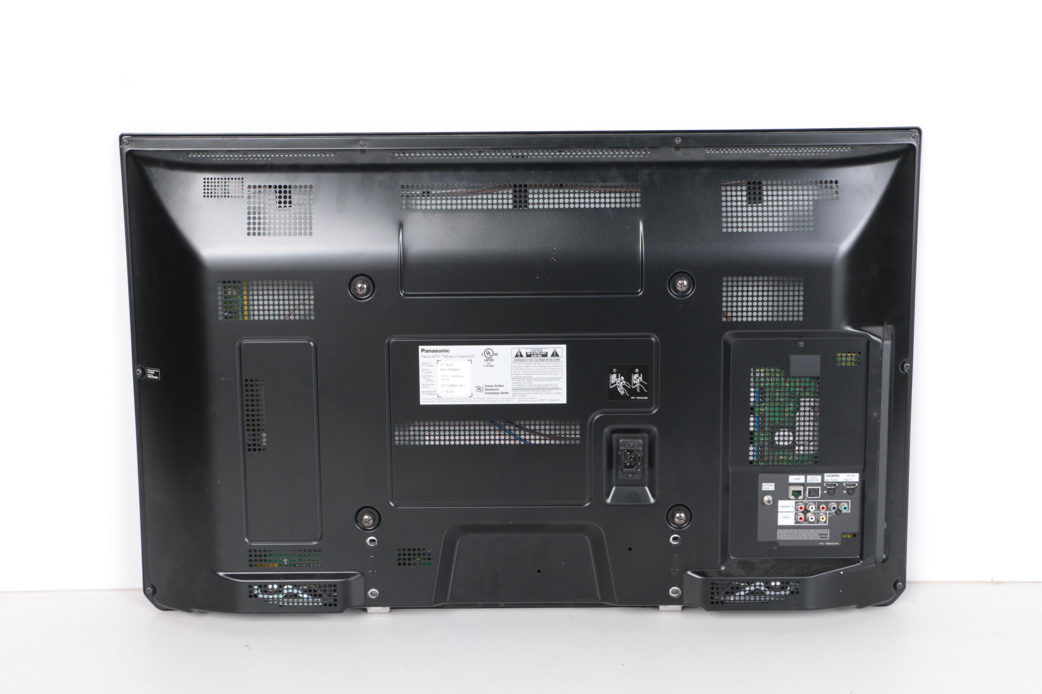 Panasonic Viera 42" Plasma Television and Wall Mount