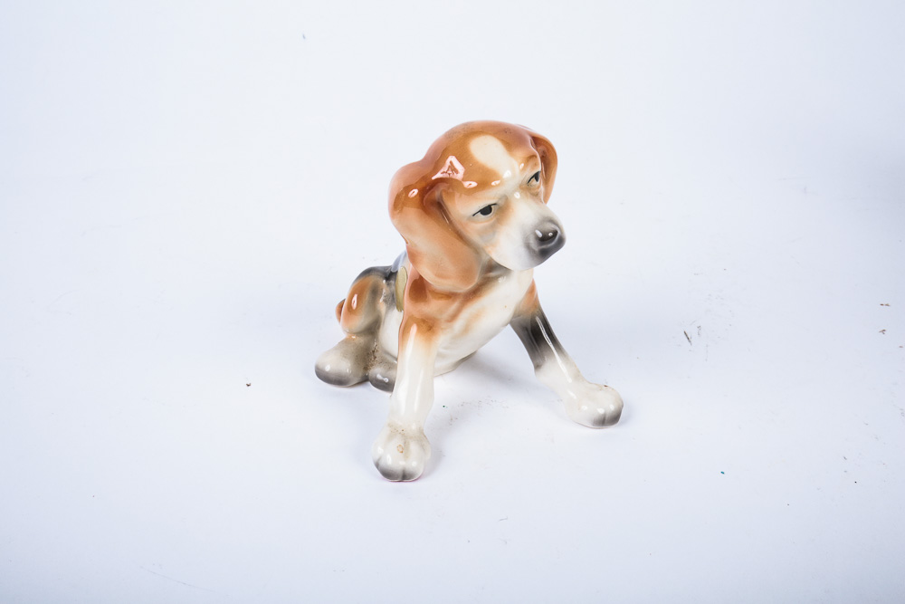Collection of Ceramic Dog Figurines